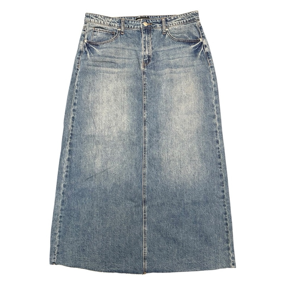 Ashley Mason Denim Maxi Skirt XL 100% Cotton 90s Style